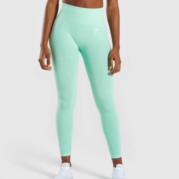 Gymshark Vital Seamless Leggings (Pistachio) - Picture 1 of 6